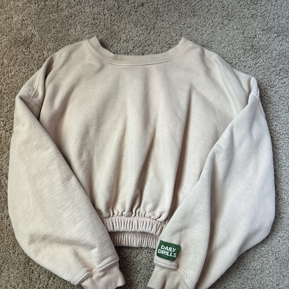 Daily Drills cream sweatshirt